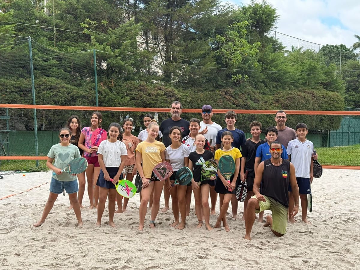 Aulão infantil de Beachtennis reúne esporte e diversão no NFCC