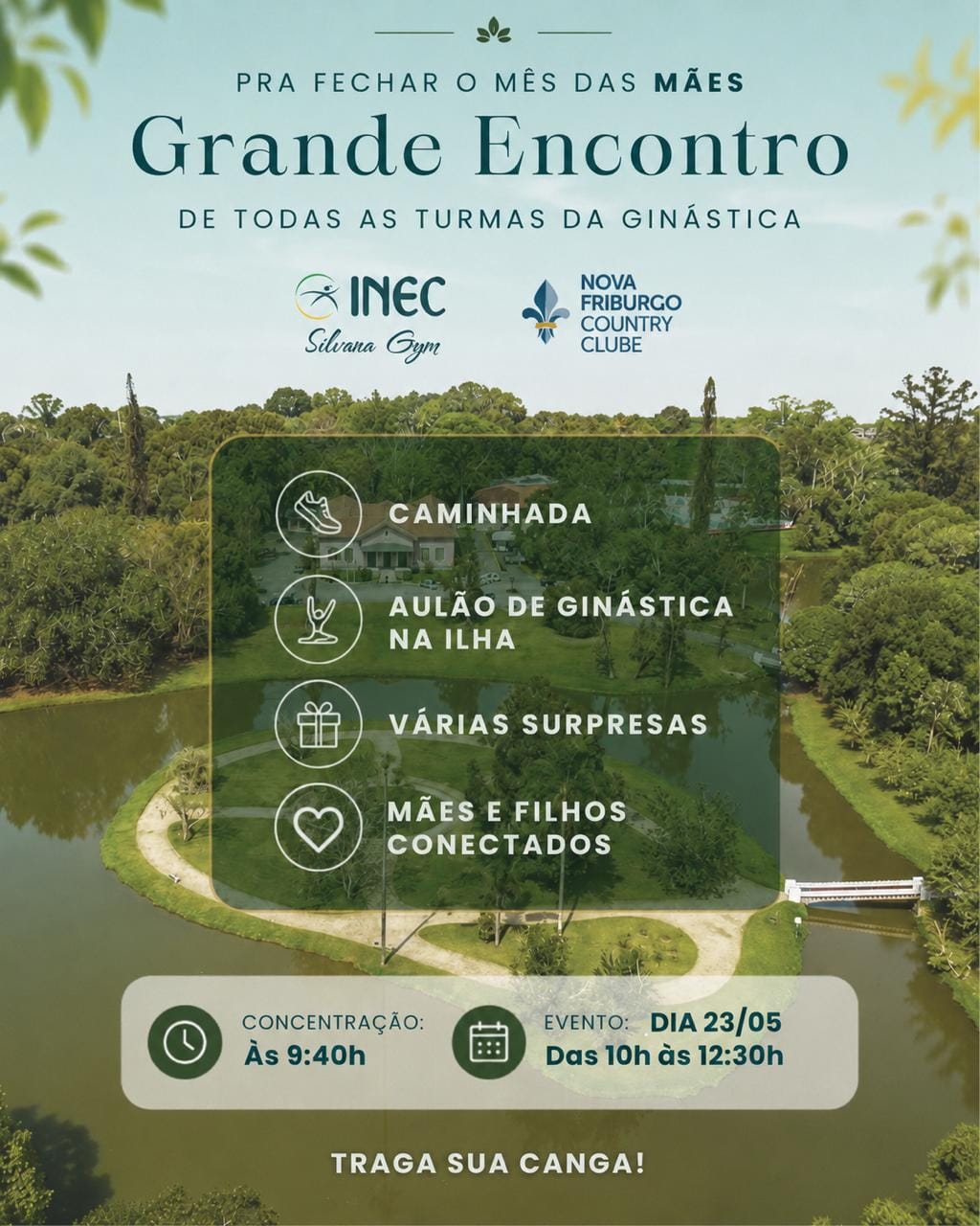 Grande encontro das turmas da ginástica