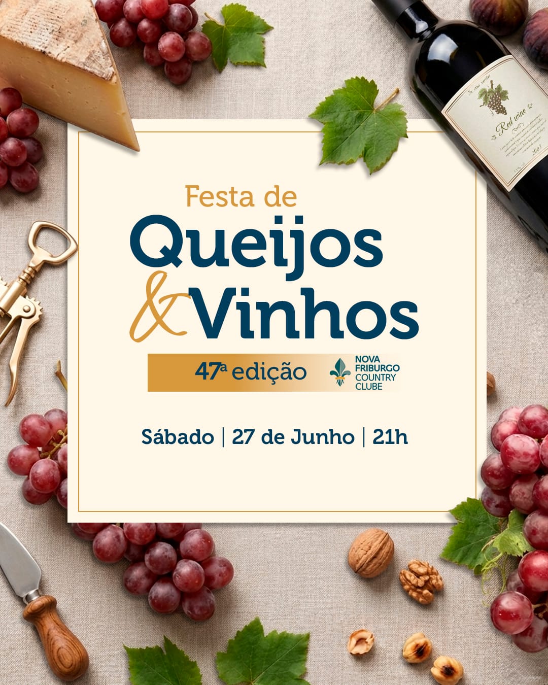 47ª Festa Queijos & Vinhos: garanta seu ingresso no primeiro lote até sábado!