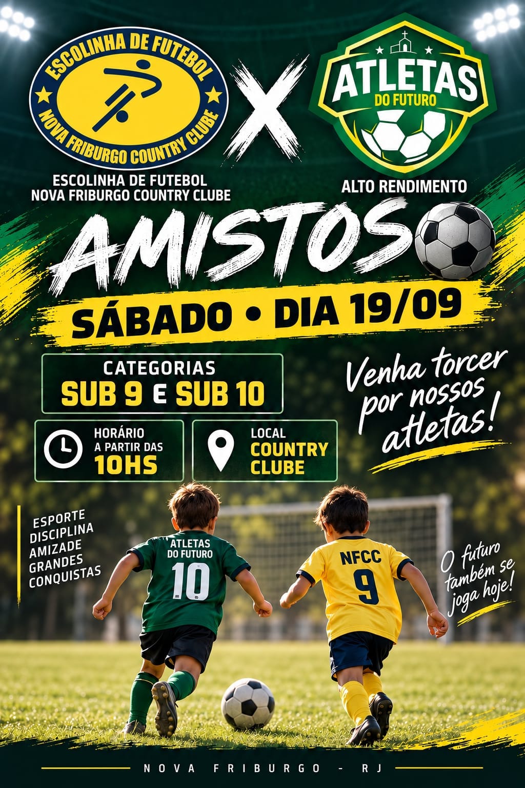 Depois de um fim de semana de conquistas, tem mais futebol no NFCC!