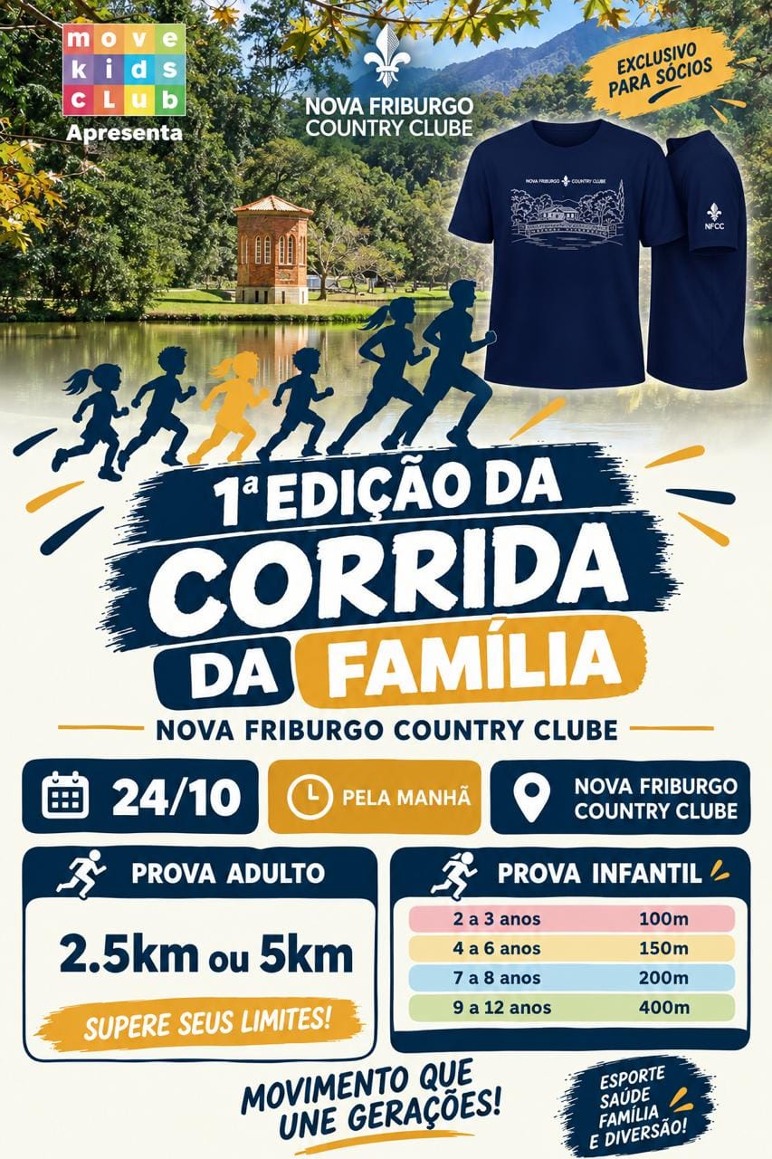Última chamada para a 1ª Corrida da Família!
