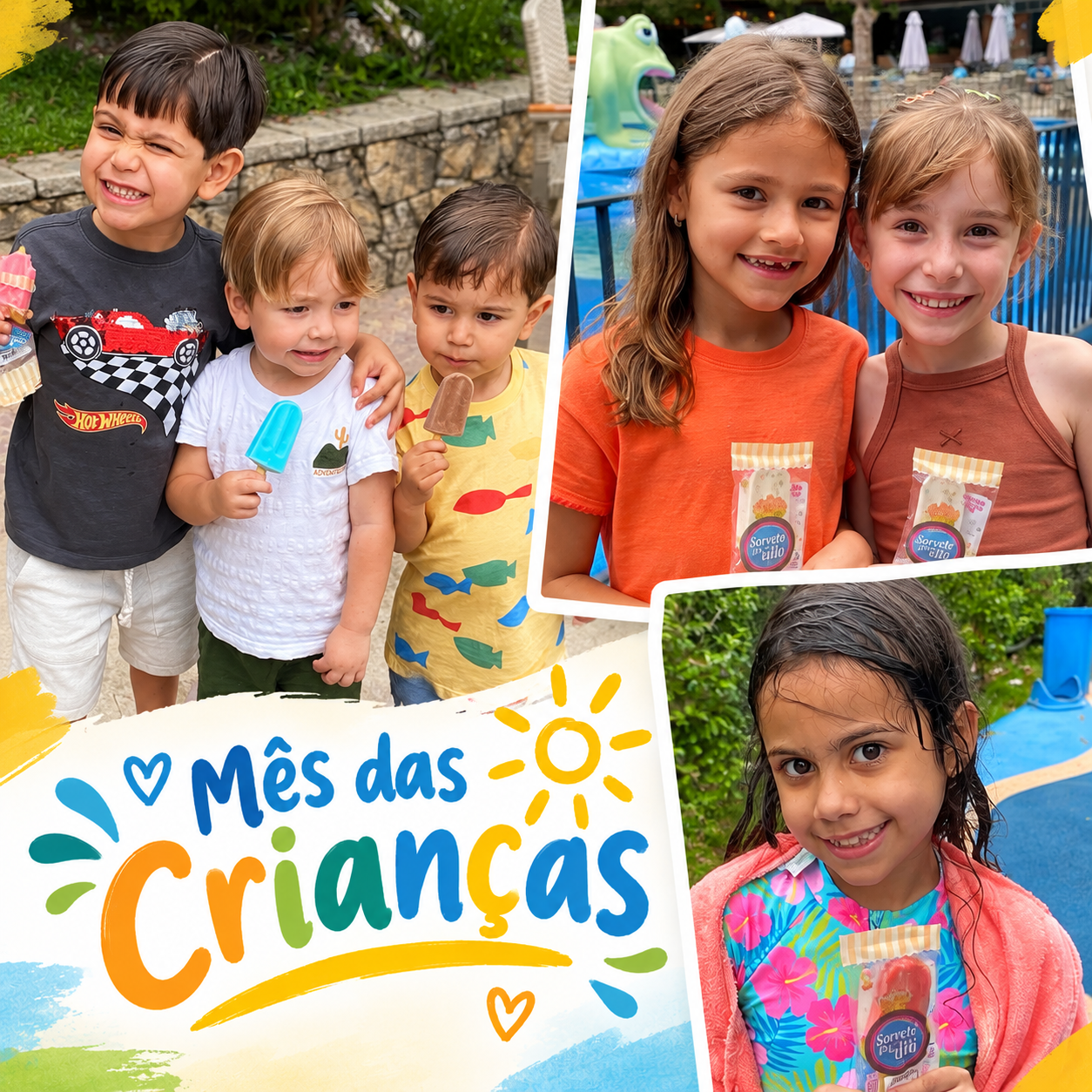 Mês das Crianças | Programação começou com picolé e tem muito mais