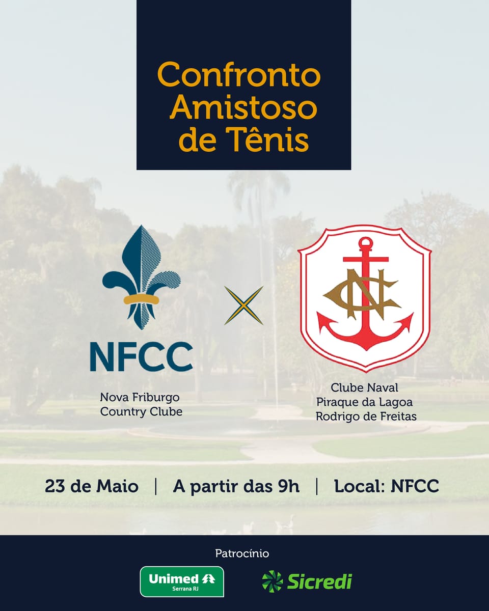 NFCC recebe confronto amistoso de tênis neste sábado