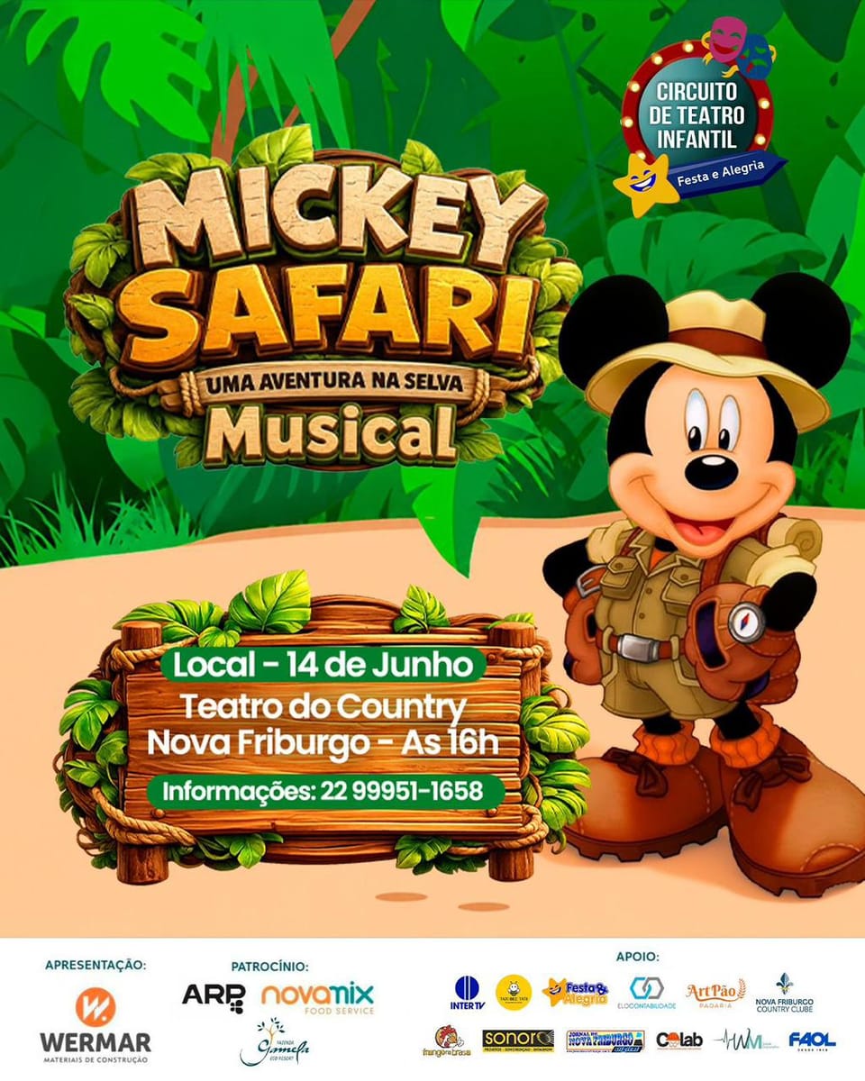 É neste sábado! Teatro do Country recebe espetáculo infantil