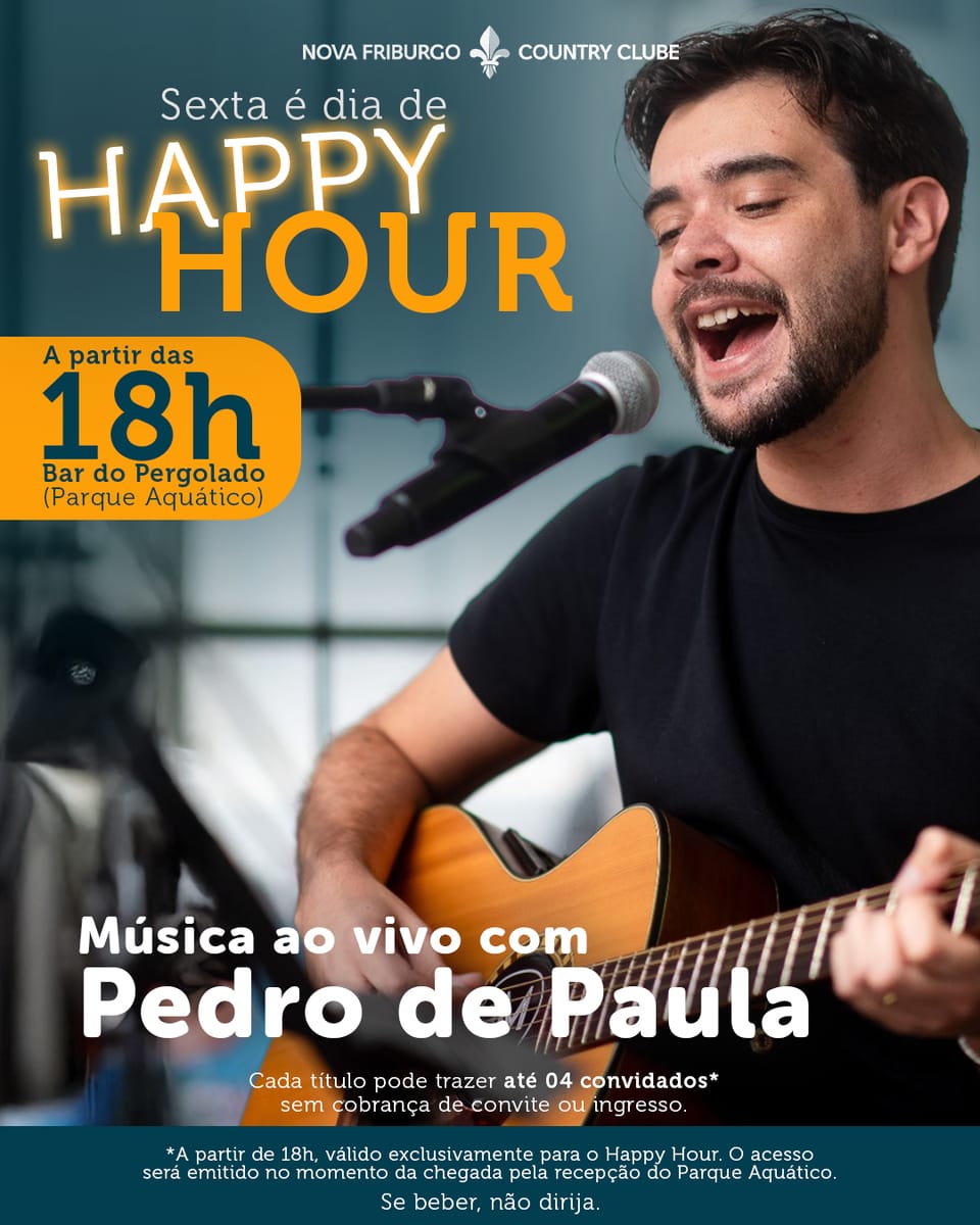 Sexta-feira é dia de Happy Hour no Country!
