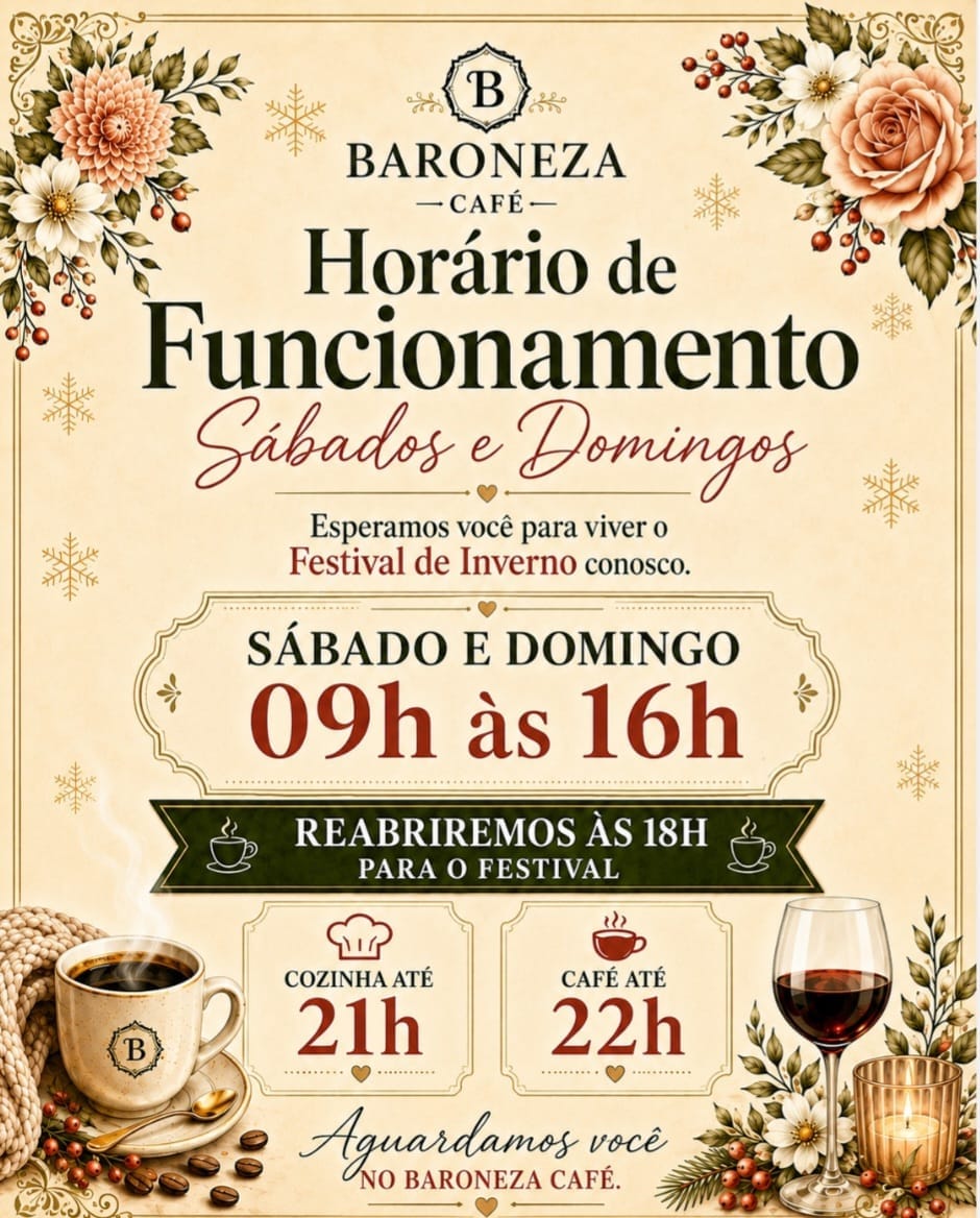 Baroneza Café prepara menu especial para o Festival de Inverno