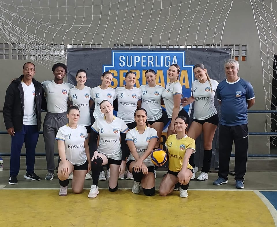 Equipe feminina de Vôlei conquista mais uma vitória na Superliga Serrana