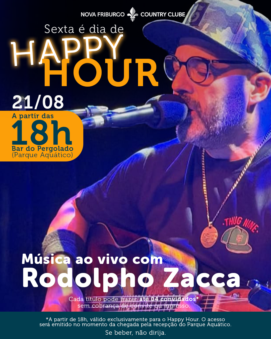Happy Hour com música ao vivo