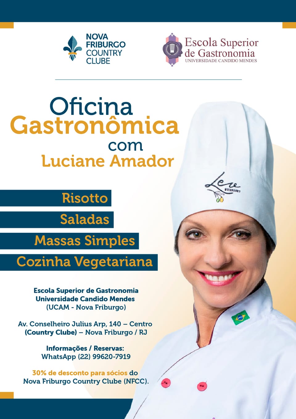 Inscrições abertas para as Oficinas Gastronômicas!