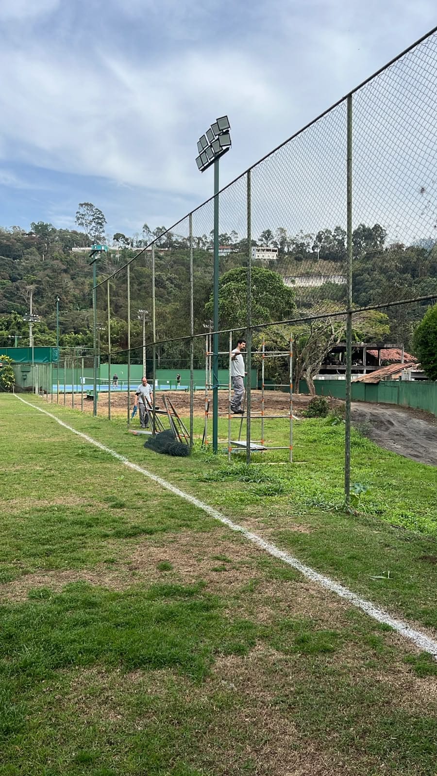 Obras da 4ª Quadra de Tênis avançam